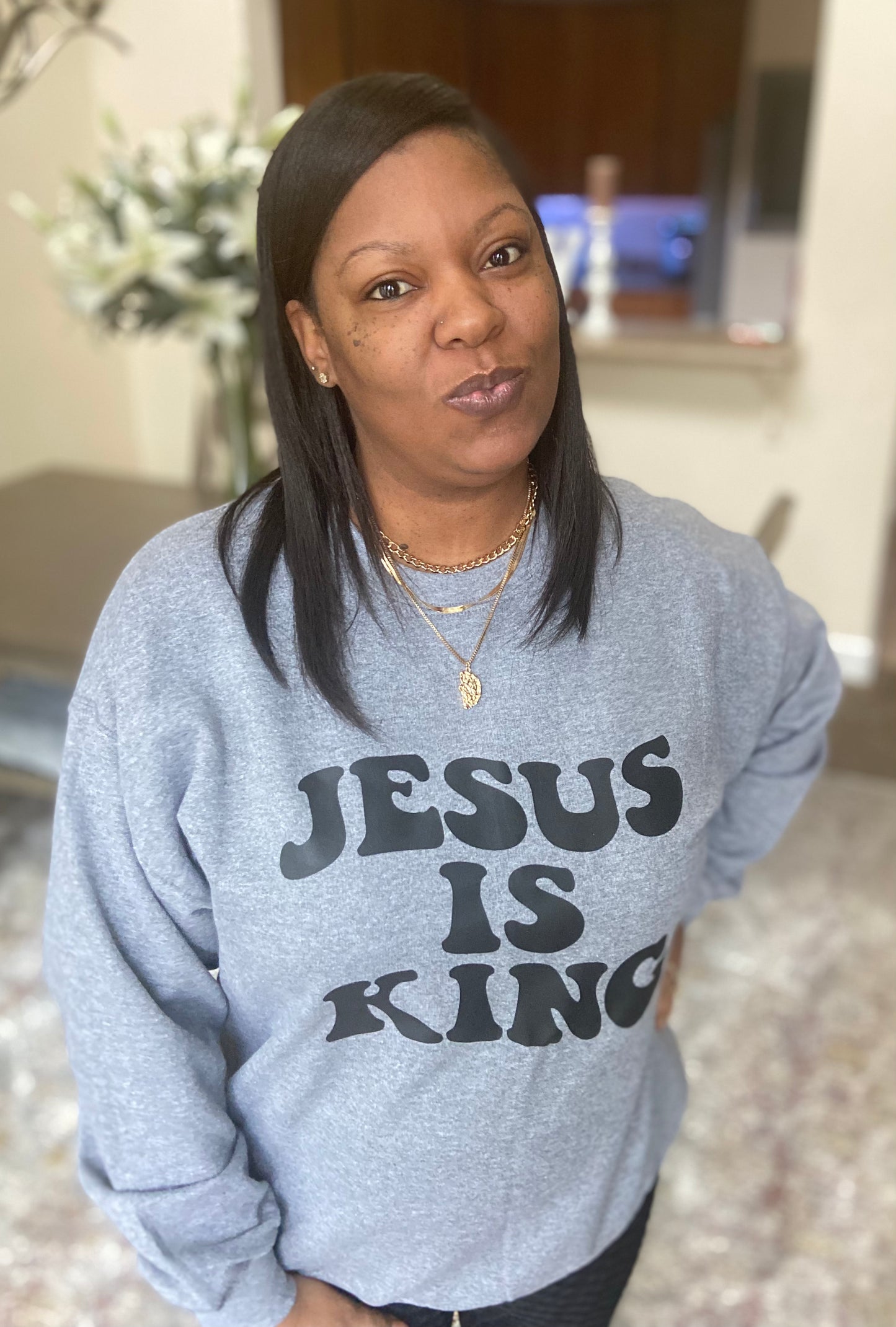 Jesus is King Crewneck